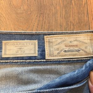 All Saints Cigarette Skinny Jeans in Blue